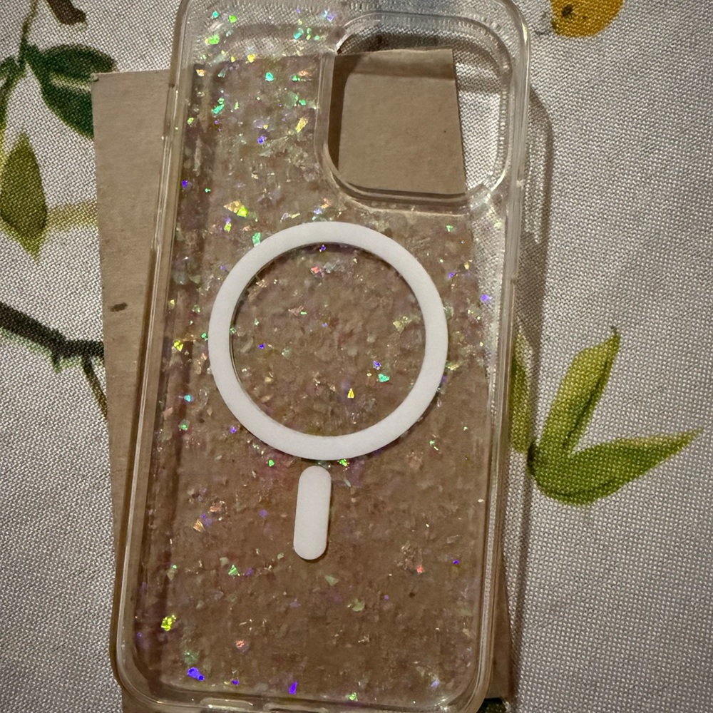 Glitter Clear Phone Case with MagSafe